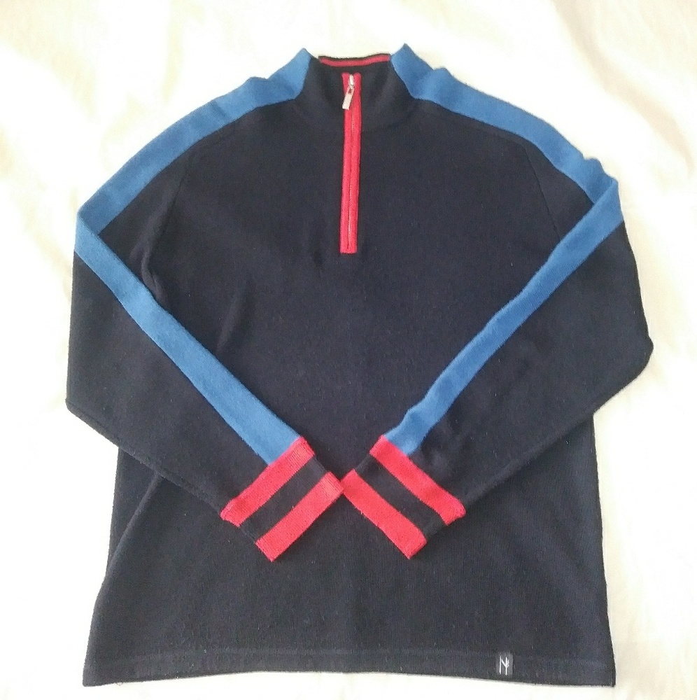 Neve mens nordic 1/4 zip vest large